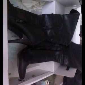 Aldo Black Over the Knee Boots (eur 38) US 7